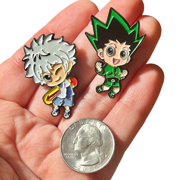 Hunter x Hunter Gon and Killua Enamel Pin Set of 2 Pins - Picture 2 of 8